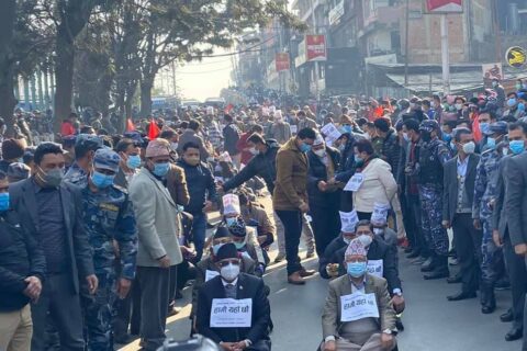 दोस्रो चरणको आन्दोलन घोषणा गर्दै प्रचण्ड-नेपाल समूह