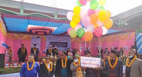 तिलोत्तमामा प्रथम नगर स्तरीय मावि भलिबल प्रतियोगिता