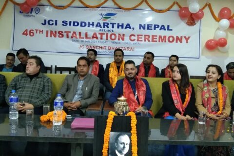 जेसि आई सिद्धार्थ नेपाल को ४६ औ पदस्थापना सम्पन्न