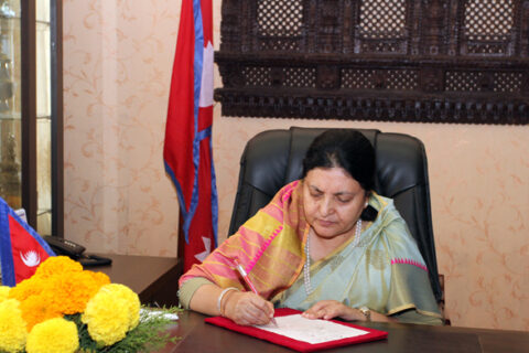 समृद्धि हासिल गर्ने दिशातर्फ अग्रसर हुनु साझा दायित्व होः राष्ट्रपति