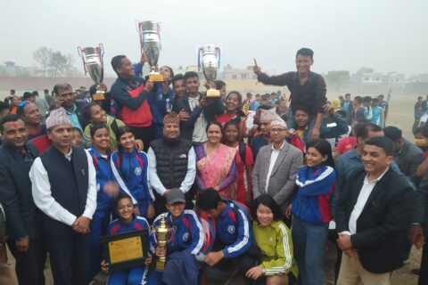 बुटवलको राष्ट्रपति रनिङ सिल्डमा कालिका मानव ज्ञान प्रथम