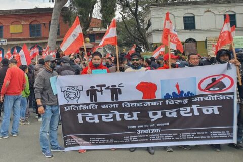 कांग्रेसनिकट शुभेच्छुक संगठनहरूद्वारा देशभर विरोध प्रदर्शन