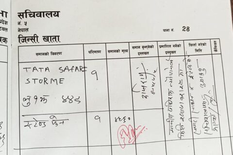 लुम्बिनी प्रदेश सभा सदस्य न्यौपानेले गरे गाडी फिर्ता