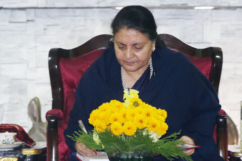 राष्ट्रपति भण्डारीद्वारा ७ अध्यादेश जारी