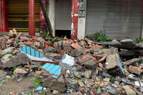 चीनमा ६ म्याग्निच्युडको भूकम्प जाँदा ३ जनाको मृत्यु, ६० घाइते