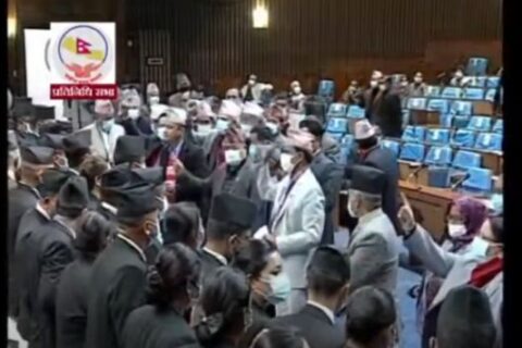 एमालेद्वारा संसद अवरूद्ध कायमै, भाेलिसम्मका लागि बैठक स्थगित