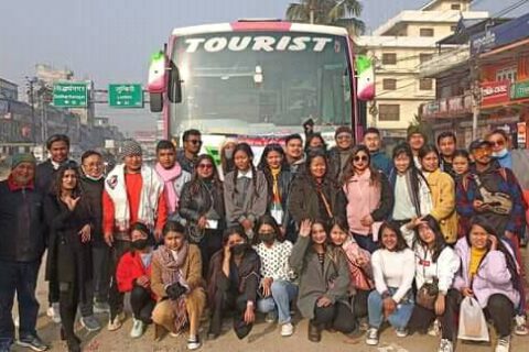 नृत्य दिवसमा सहभागी हुन लुम्बिनी प्रदेशका ५३ जना कलाकारको टोली काठमाडौंतर्फ