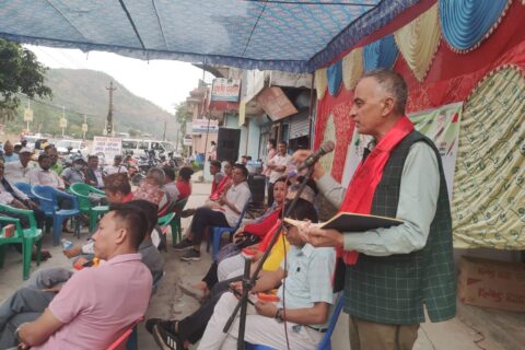 मेयर उम्मेदवार पाण्डेयको प्रतिवद्धता : जुन अवस्थामा नगरपालिका छिर्छु, त्यही अवस्थामा निस्कनेछु