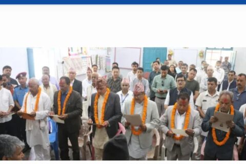 रुपन्देहीका नवनिर्वाचित जनप्रतिनिधिहरूले लिए सपथ