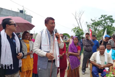 तिलोत्तमा १३ का तीन स्थानमा गठबन्धनको कोणसभा