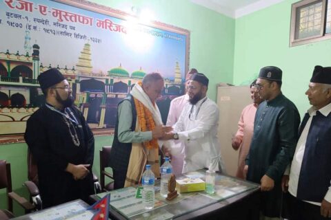 बुटवलको मुस्लिम समुदाय काँग्रेस उम्मेदवार पाण्डेयको पक्षमा