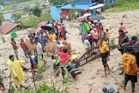 पोखराको सुइँखेत डुबानमा, १ सय ५० भन्दा बढी परिवार विस्थापित