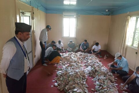 लुम्बिनीमा दानपेटिका खोलियो