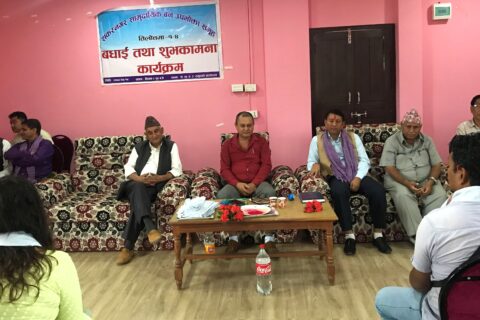 शँकरनगर सामुदायिक वनमा तिलोत्तमाका जनप्रतिनिधिलाई सम्मान सहित बधाई