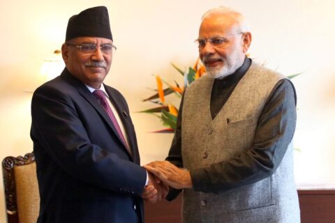 प्रचण्डलाई भारतीय प्रधानमन्त्री मोदीको बधाइ