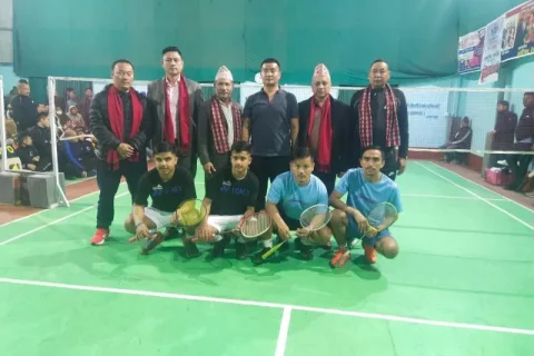पाँचौं लाफा ब्याडमिन्टनको उपाधि आयोजकका विवेक र मनोजलाई , भेट्रान्सको उपाधि बुटबल ब्याडमिन्टन क्लबको पोल्टामा