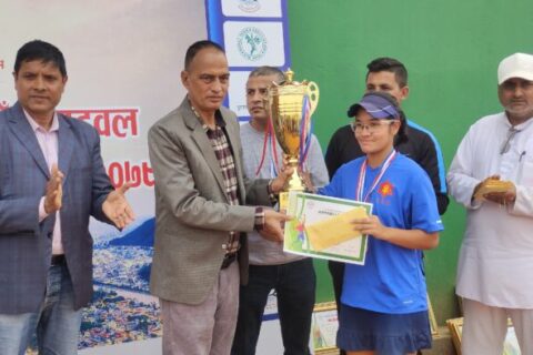 पाँचौ राष्ट्रिय खुला लन टेनिस प्रतियोगिताको उपाधी प्रदिप र अभिलाषालाई