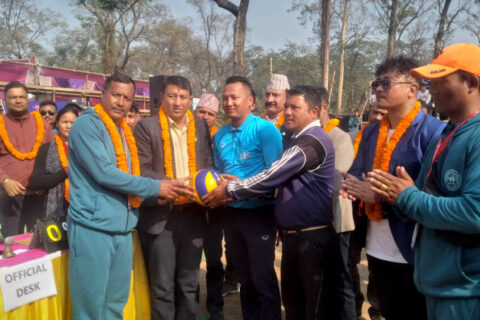 मणिमुकुन्द रनिङशिल्ड भलिबल : उद्घाटन खेलमा पर्वत र नवलपुर विजयी