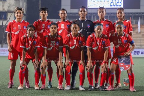 साफ यू–२० महिला च्याम्पियनसिप : जित्नैपर्ने दबाबसहित भारतसँग खेल्दै नेपाल