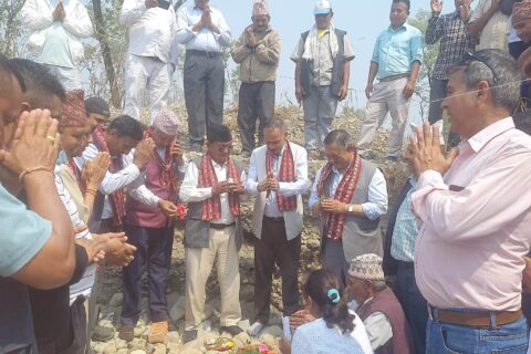 बुटवल १७ रानिगंजमा ज्येष्ठ नागरिक मिलन केन्द्रको शिलान्यास