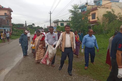 तिलोत्तमाको सरसफाई अभियान एक सयौं श्रृंखलामा