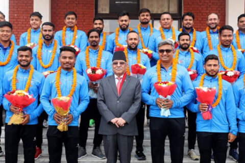 क्रिकेट टीमका प्रतिखेलाडीलाई ३ लाख दिने प्रधानमन्त्रीको घोषणा