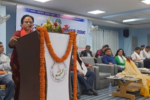 लुम्बिनीमा राष्ट्रिय मिडिया सम्मेलन : पत्रकारिताको भूमिका परिवर्तन गर्न मन्त्री शर्माको आग्रह
