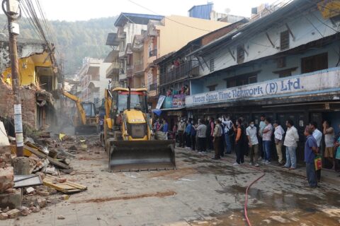 उच्च अदालतको आदेशपछि पाल्पा दरबार क्षेत्रका संरचना भत्काउने काम स्थगित