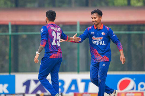 कतारलाई ८९ रनमा अलआउट गर्दै नेपाल समूह विजेता