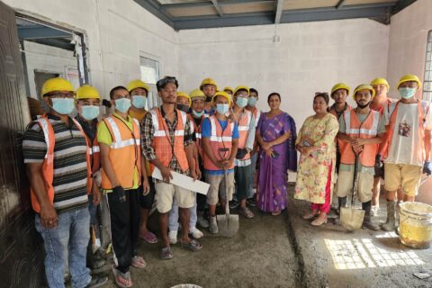 जयनमा टायल मार्वल लगाउने तालीमको उपप्रमुखद्वारा अनुमगमन