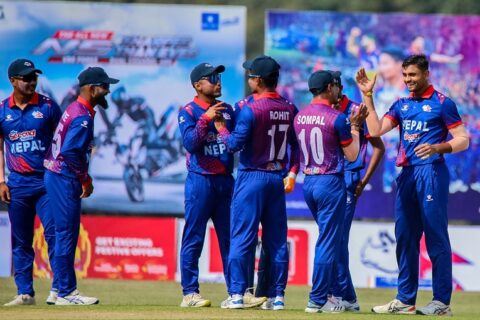 यूएईलाई हराउँदै त्रिदेशीय टी–२० शृङ्खलामा नेपालकाे विजयी शुरुवात