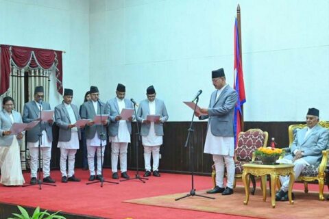 शीतलनिवासमा सर्वोच्चका नवनियुक्त न्यायाधीशहरुको शपथ