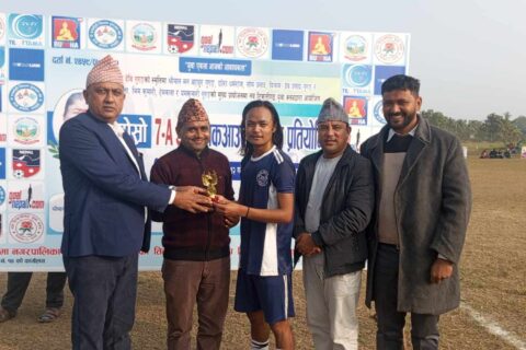 दोस्रो सेभेन ए साइड नकआउट फुटबलमा अमुवा एफसी न्यू सृजना एफसी विजयी