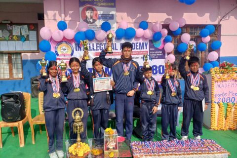 इन्टलेक्चुअल स्कूलमा खेल सप्ताह समापन तथा पुरस्कार वितरण समारोह