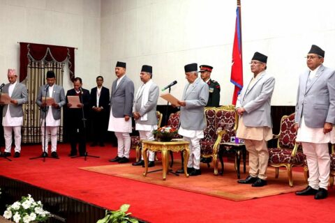 नवनियुक्त ३ जना मन्त्रीले शपथ लिए