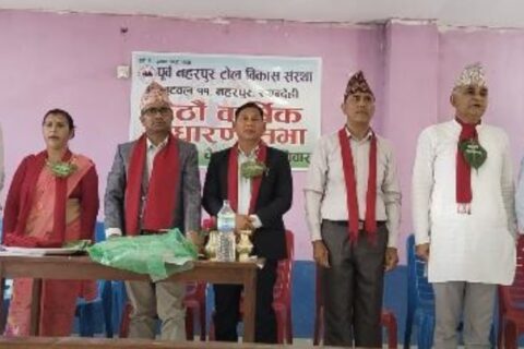 पूर्व नहरपुर टाेल विकास संस्थाकाे छैठौं वर्षिक साधारण सम्पन्न
