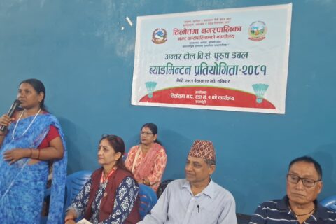 अन्तर टाेल विकास संस्था व्याडमिन्टन प्रतियोगिताको उपाधि नयाँ चपरहट्टी र वाटिकालाई