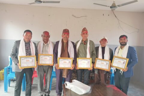 चार तपाहा सिचाइ जल उपभोक्ता संस्थाको पदस्थापन तथा सपथ ग्रहण कार्यक्रम सम्पन्न