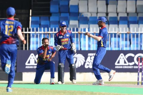 नेपालले अफगानिस्तानलाई यू-१९ एसिया कपमा गर्‍यो १२३ रनमा अलआउट