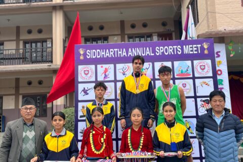 सिद्धार्थ इङ्ग्लिस बोर्डिङ् सेकेन्डरी स्कुलमा खेल महोत्सव सम्पन्न
