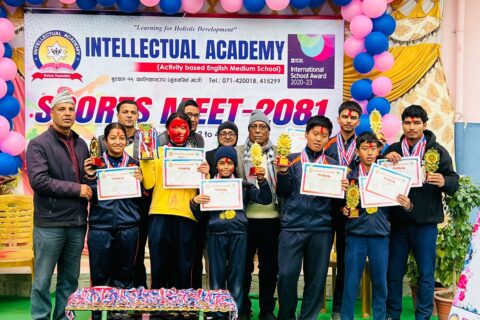 इन्टलेक्चुअल स्कूलमा खेल सप्ताह समापन