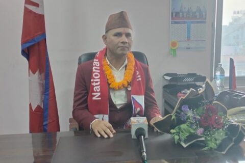 राखेपका नवनियुक्त उपाध्यक्ष आचार्यद्वारा पद वहाली