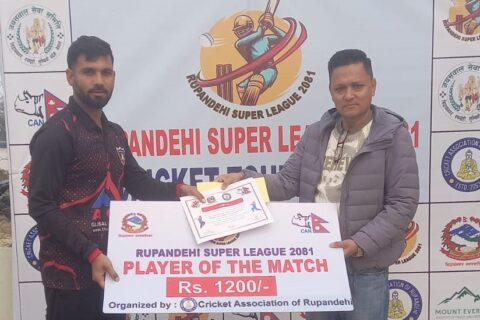 रुपन्देही सुपरलिग क्रिकेट प्रतियोगिता अन्तर्गत ‘ए’ डिभिजनको शनिबारको खेलमा मेलवर्न क्रिकेट क्लब विजयी