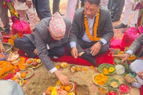 बुटवल-गोरुसिङ्गे सडक स्तरोन्नति आयोजनाको काम सुरु