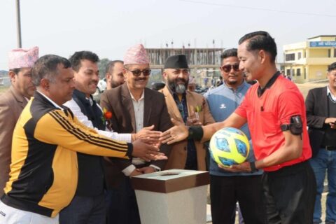 वडास्तरीय नकआउट फुटबल प्रतियोगिता सैनामैना ५ मा सुरु
