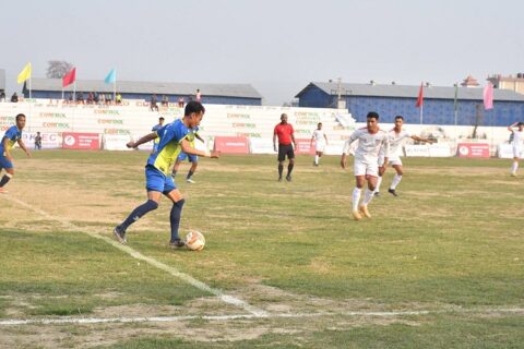 इटहरी गोल्डकपमा काठमाडौंको चर्च ब्वाइजलाई हराउँदै धरान फुटबल क्लब सेमिफाइनलमा