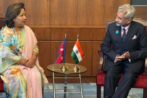 परराष्ट्रमन्त्री डा आरजु राणा र भारतीय विदेशमन्त्री डा एस जयशंकर बीच ओमानमाआइतबार भेट
