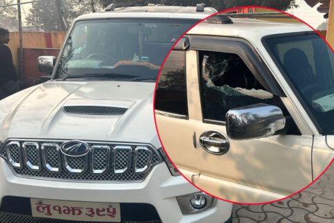 रोहिणी गाउँपालिका अध्यक्ष चढ्ने गाडी तोडफोड
