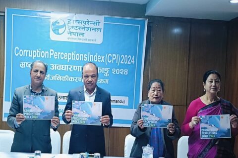 भ्रष्टाचार सूचकाङ्कमा नेपाल १०७औं स्थानमा