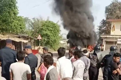 बाँके:पानी ट्याङ्करको ठक्करबाट २ बालकको मृत्यु‚ ट्याङ्करमा आगजनी